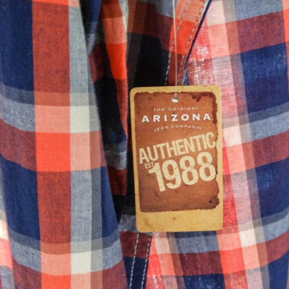 2 Men’s NWT Arizona jeans Checkered Shirt Bundle - Picture 6 of 8